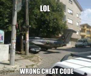 Wrong cheat code...