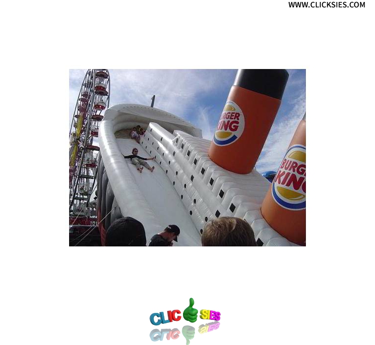 Titanic sinking sponsored by Burger King - www.clicksies.com
