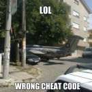 Wrong cheat code...